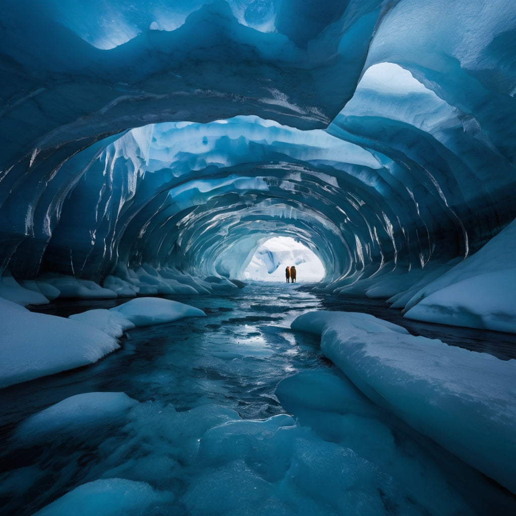 Illuminated Ice Sculptures at Twilight My Store