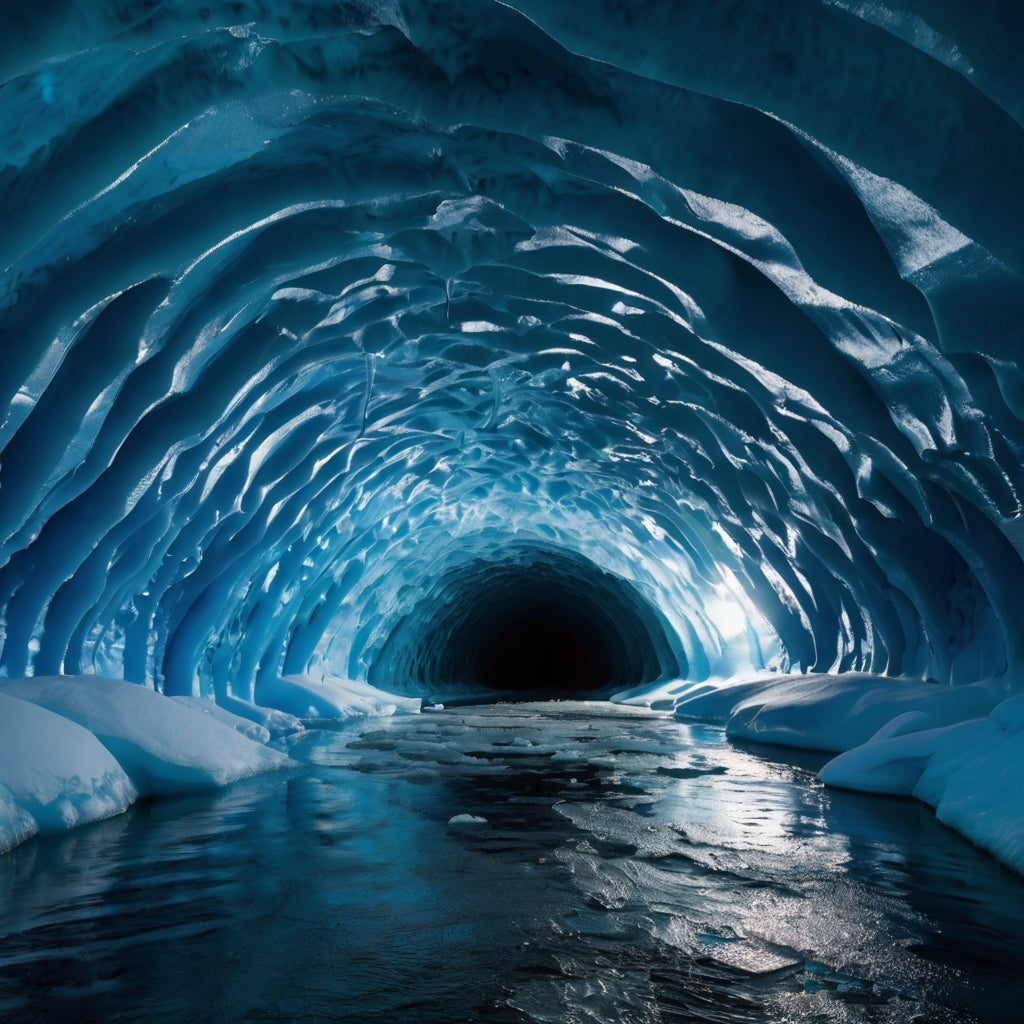 Illuminated Ice Sculptures at Twilight My Store