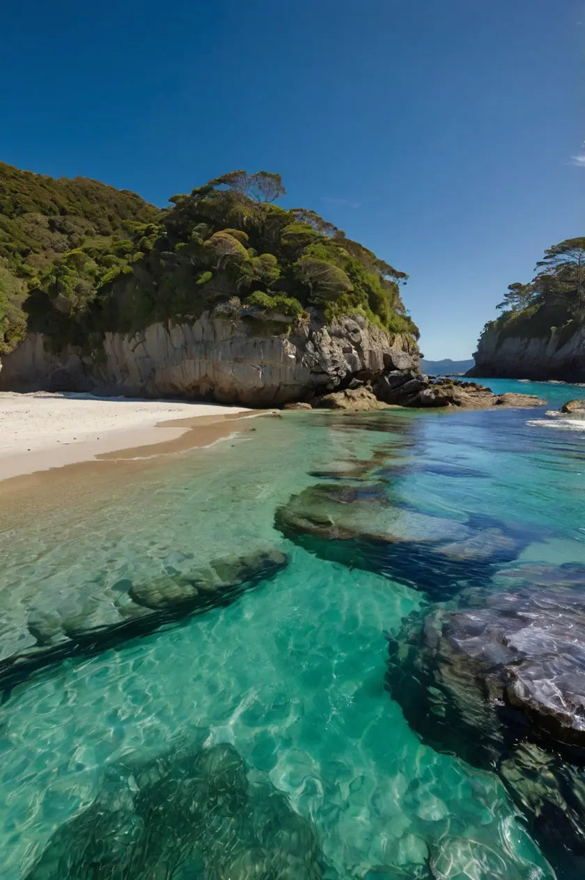 Crystal Cove Paradise: Vibrant Coastal Wall Art My Store