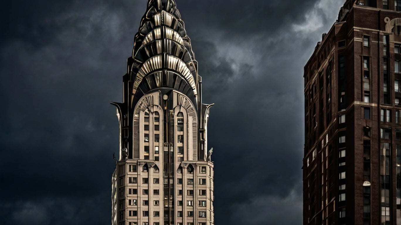 Art Deco Storm – Chrysler Building NYC Fine Art Print