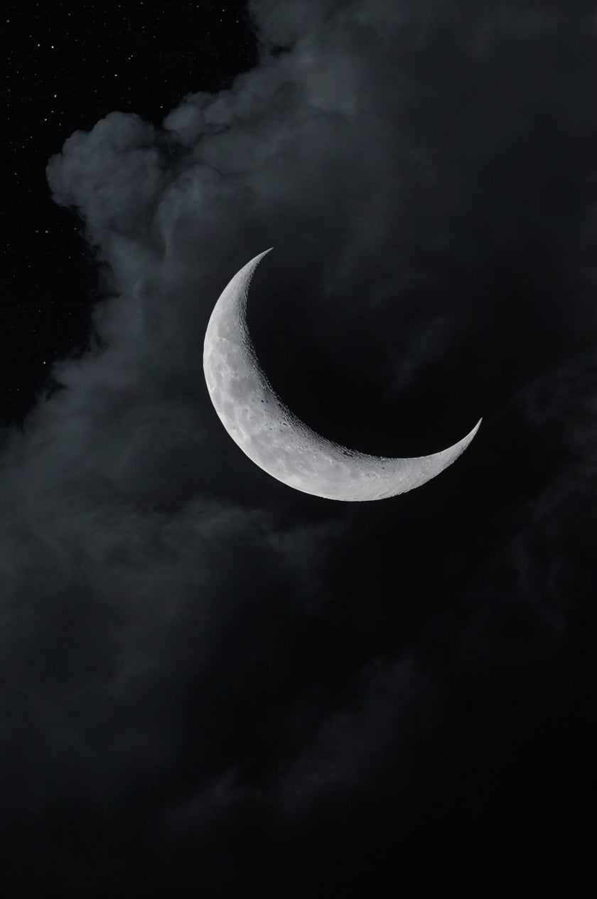 Dreaming Moon – Fine Art Crescent Moon Photography Print