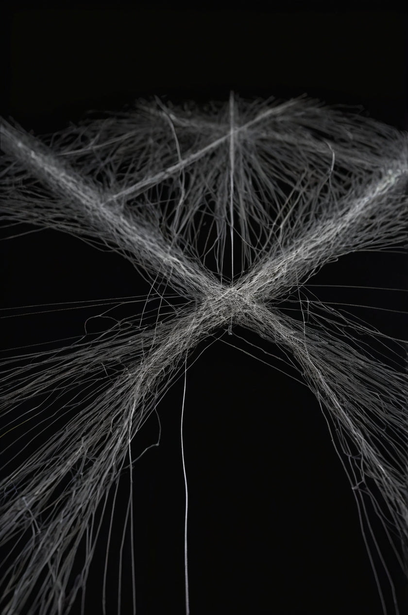 Cosmic Web – Minimalist 3D Fiber Art Installation