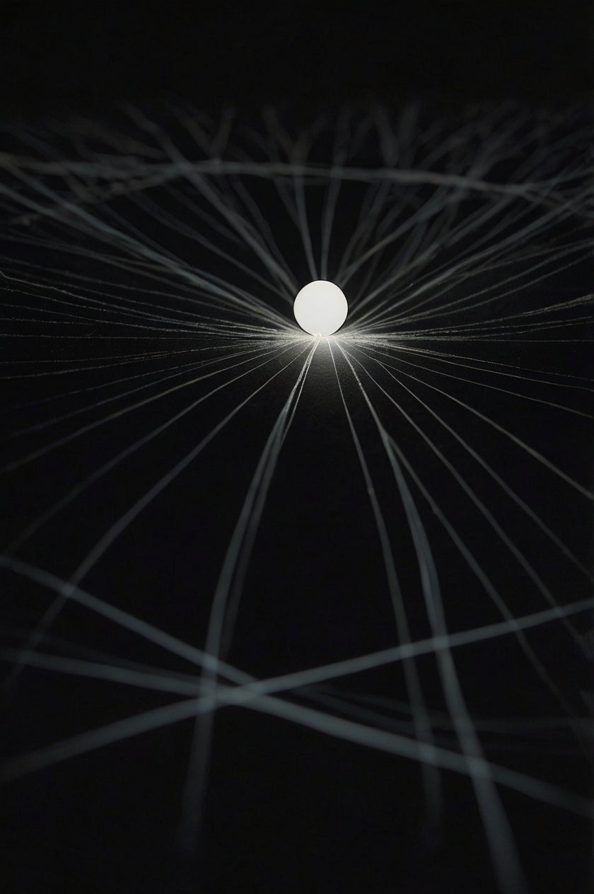 Cosmic Web – Minimalist 3D Fiber Art Installation