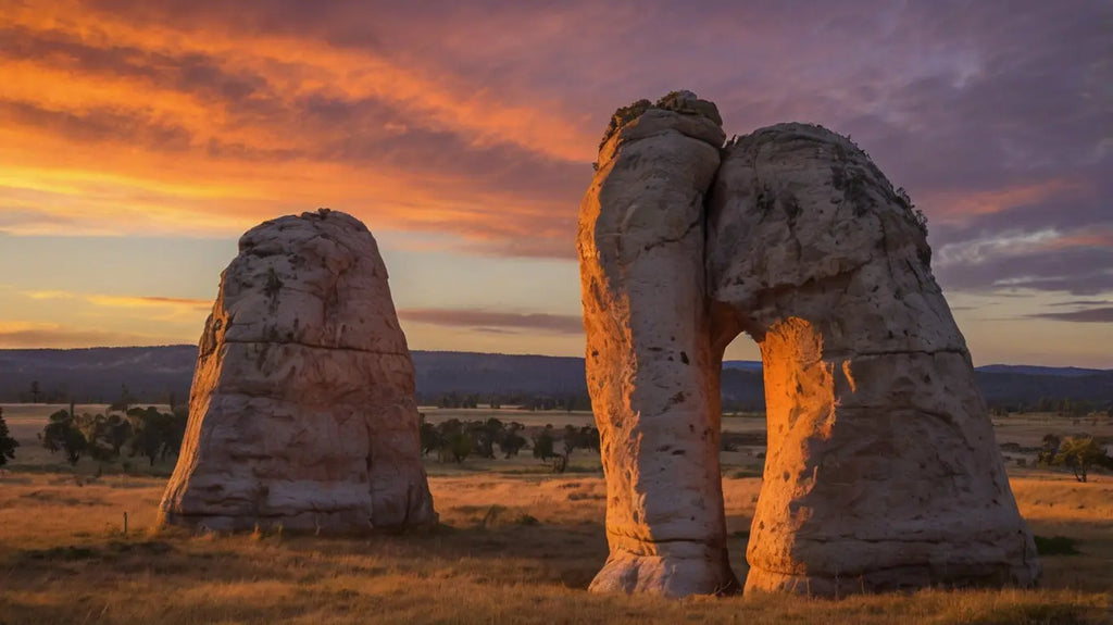 Sunset Rock Formation: Majestic Desert Landscape Art My Store