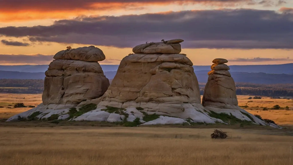 Sunset Rock Formation: Majestic Desert Landscape Art My Store