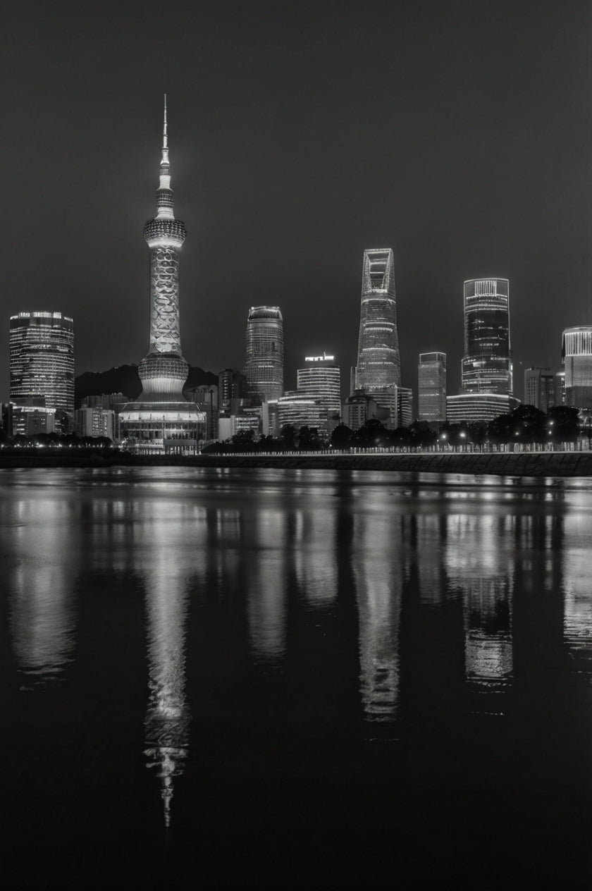 Oriental Pearl Tower Skyline, Shanghai
