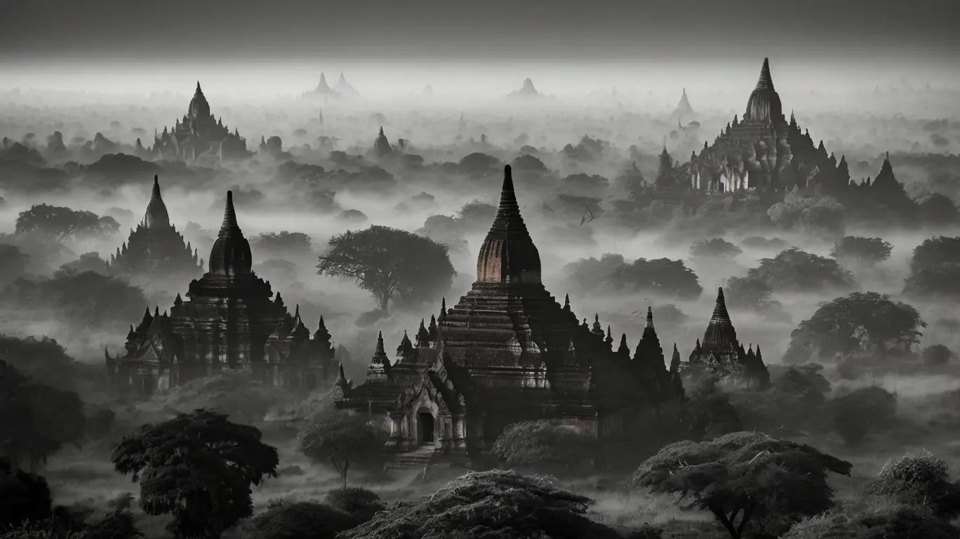 Mystic Pagoda Mist Print My Store