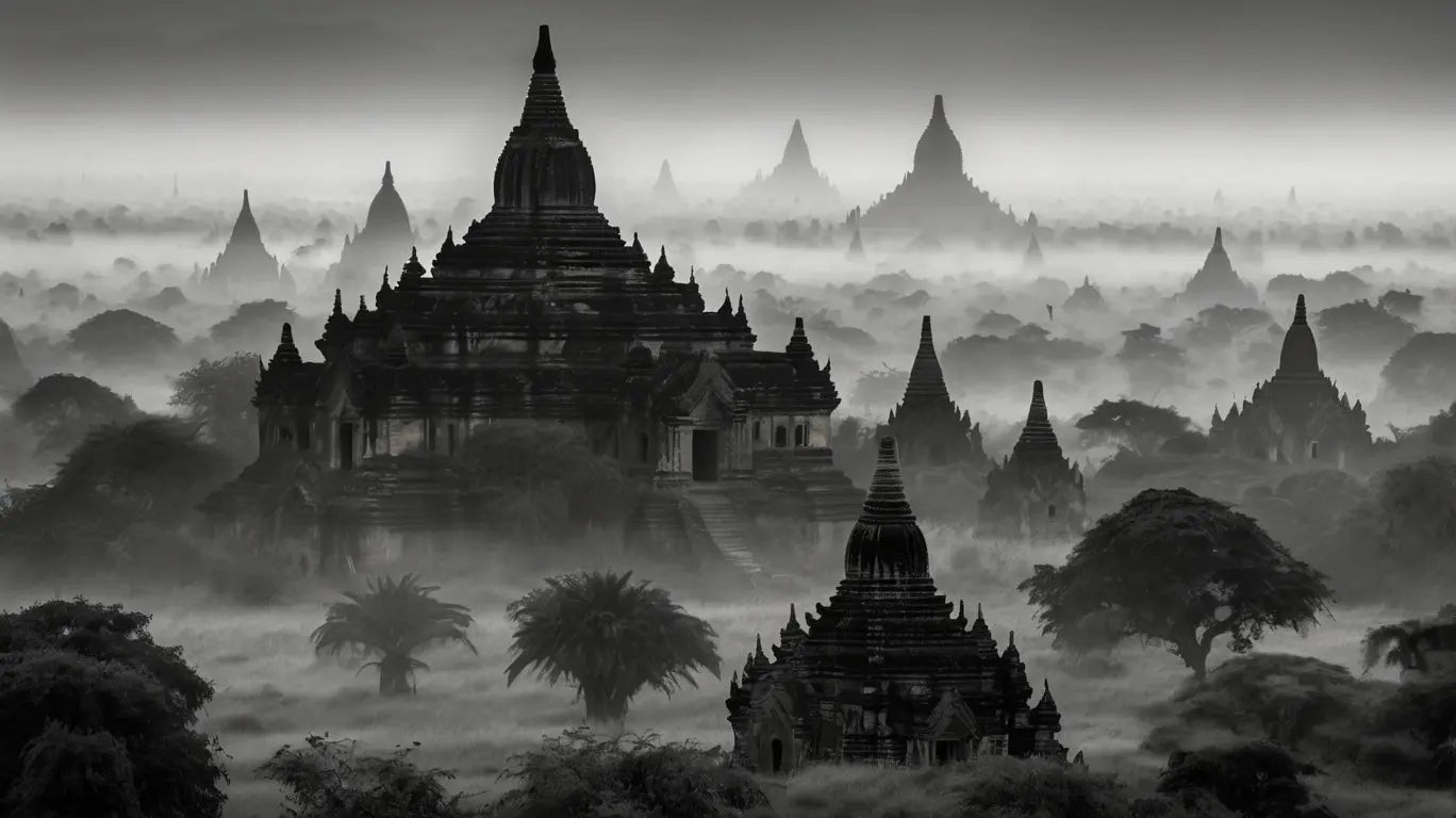 Mystic Pagoda Mist Print My Store
