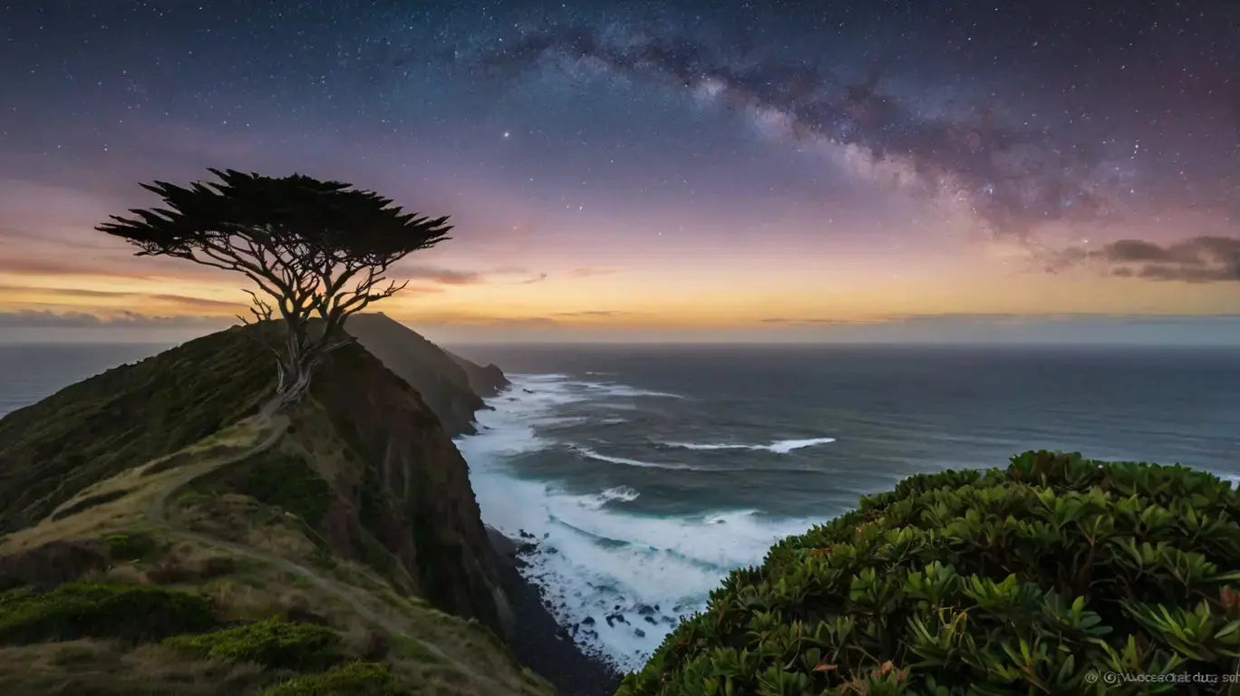 Sunset Cliff Ocean Wall Decor My Store