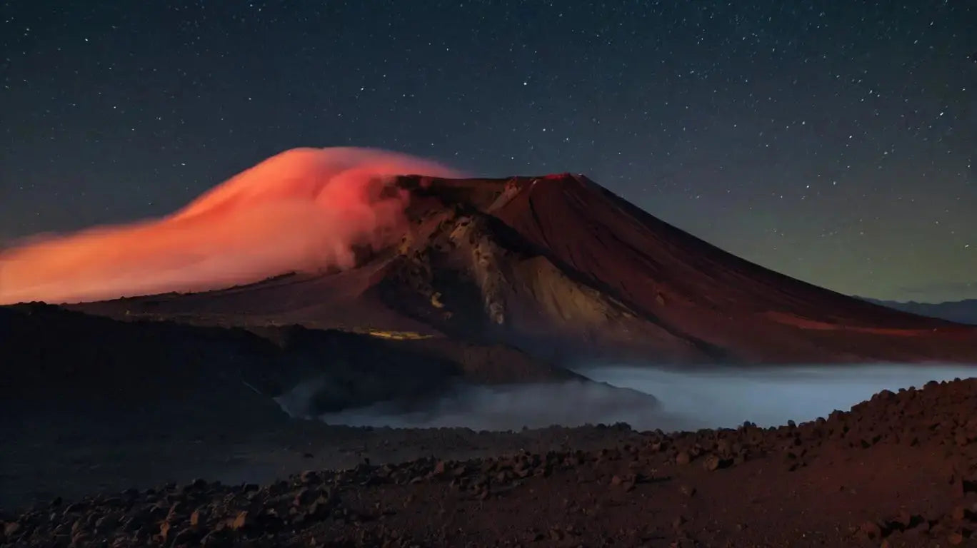 Volcanic Landscape with Lava Lake My Store