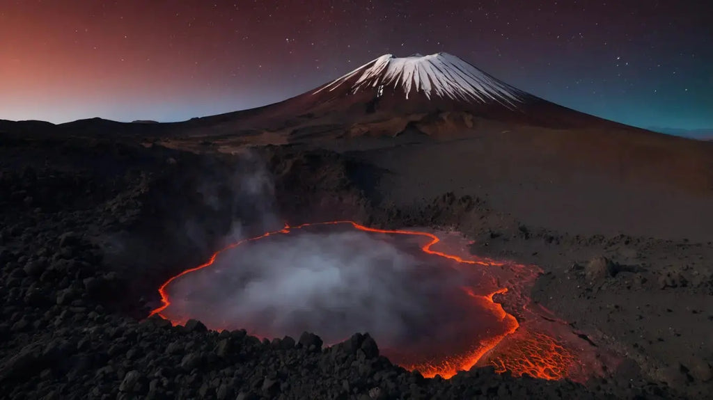 Volcanic Landscape with Lava Lake My Store