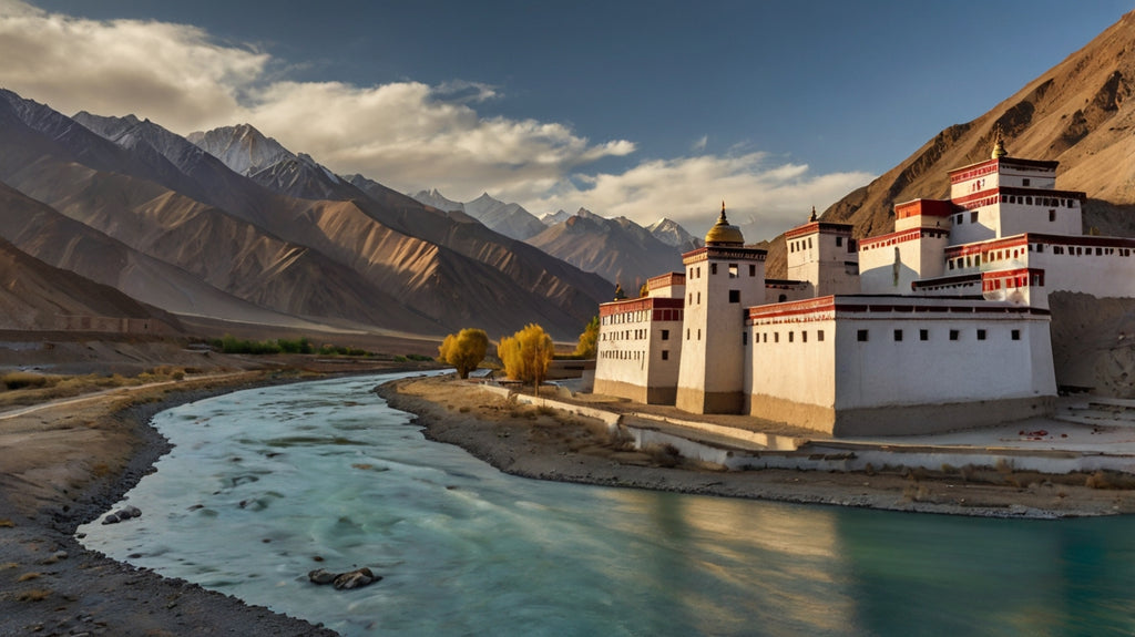 Himalayan Serenity Over the Indus River