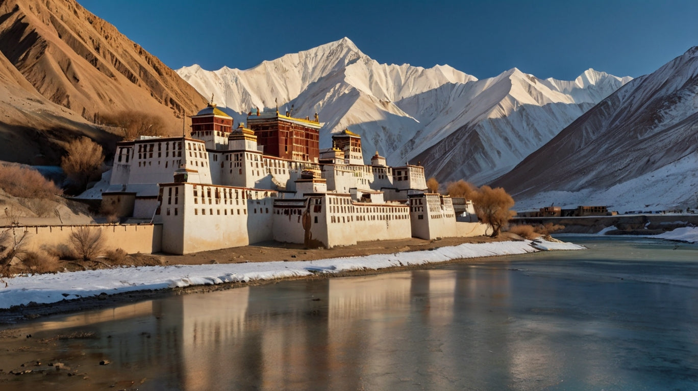 Himalayan Serenity Over the Indus River