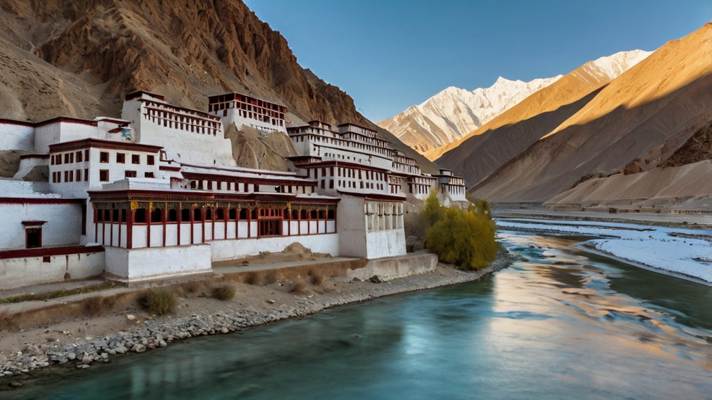 Himalayan Serenity Over the Indus River