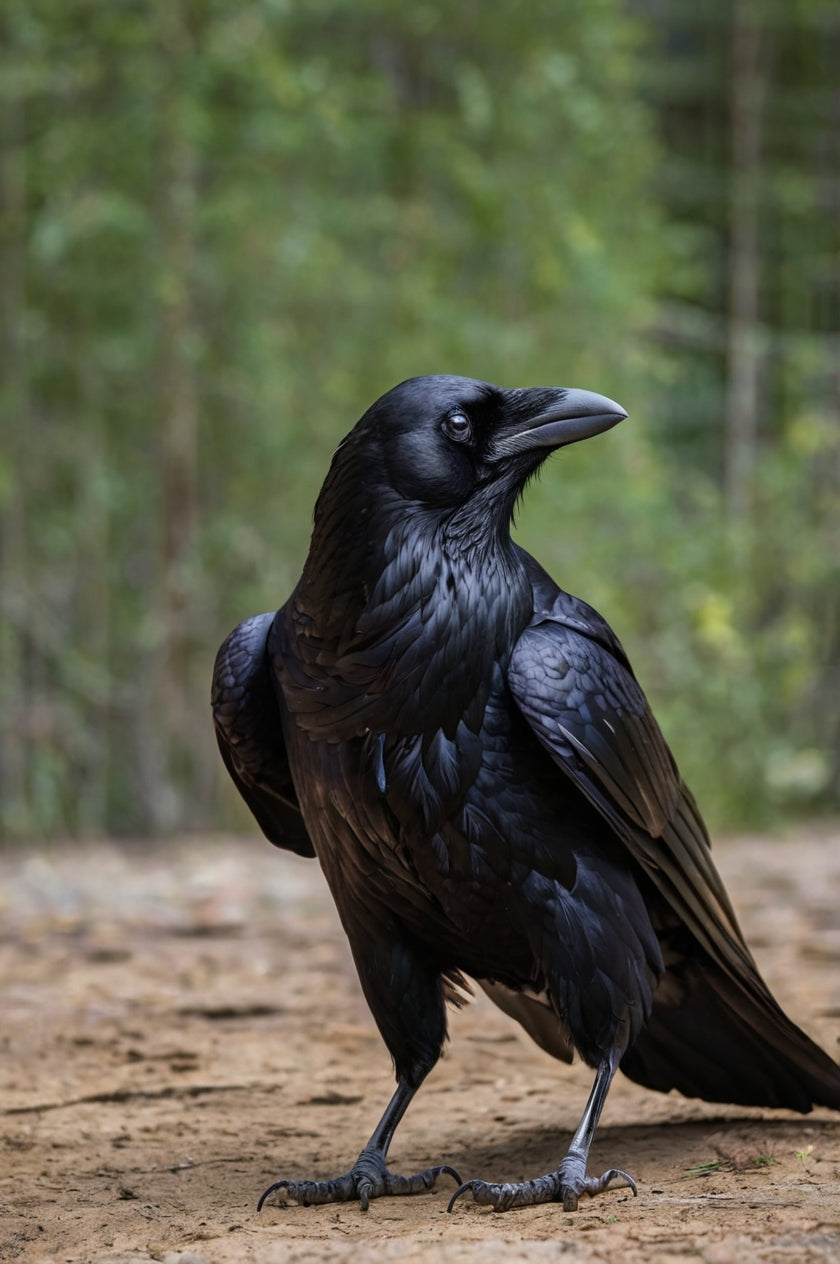 It Knows Your Name" – Gothic Raven Portrait