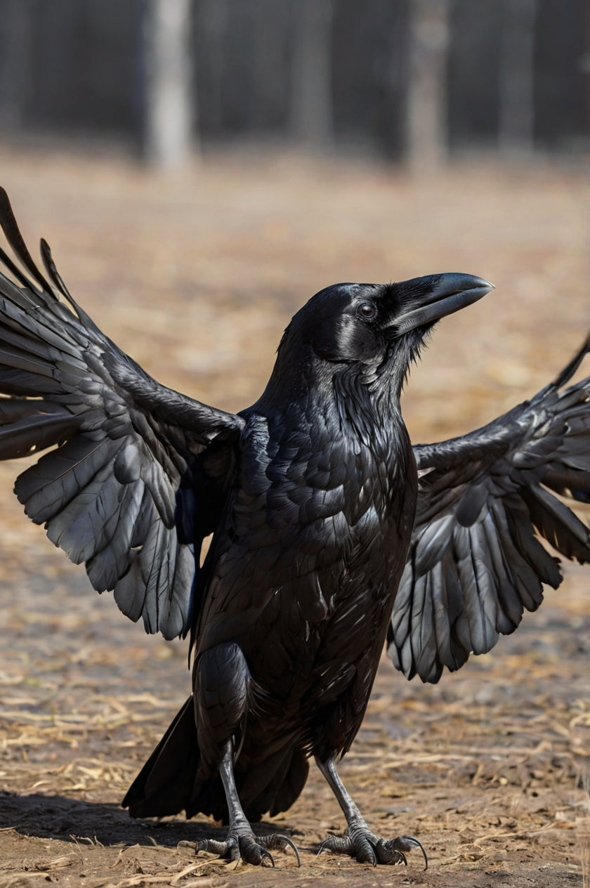 It Knows Your Name" – Gothic Raven Portrait