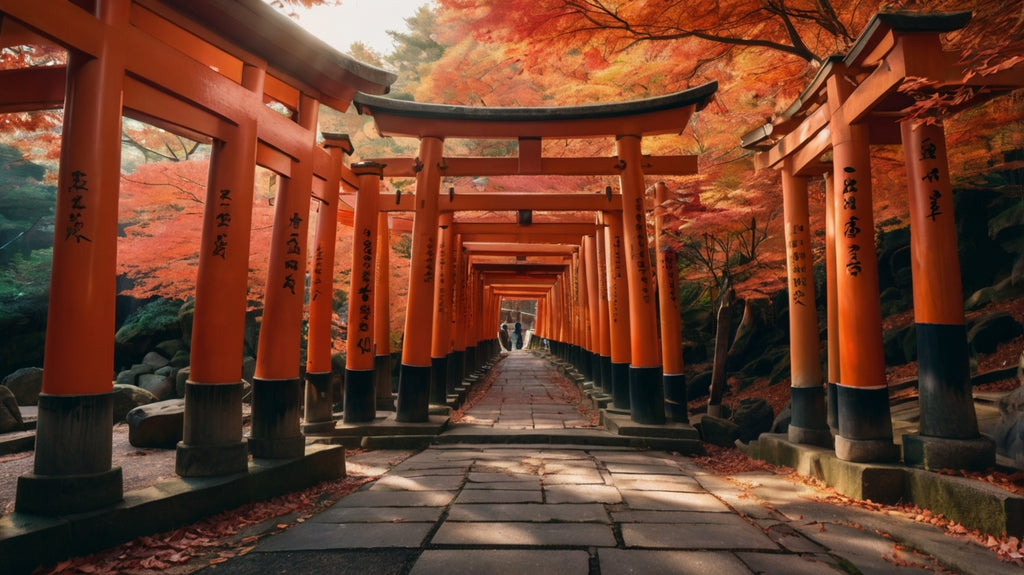 Serene Autumn Fushimi Inari Path