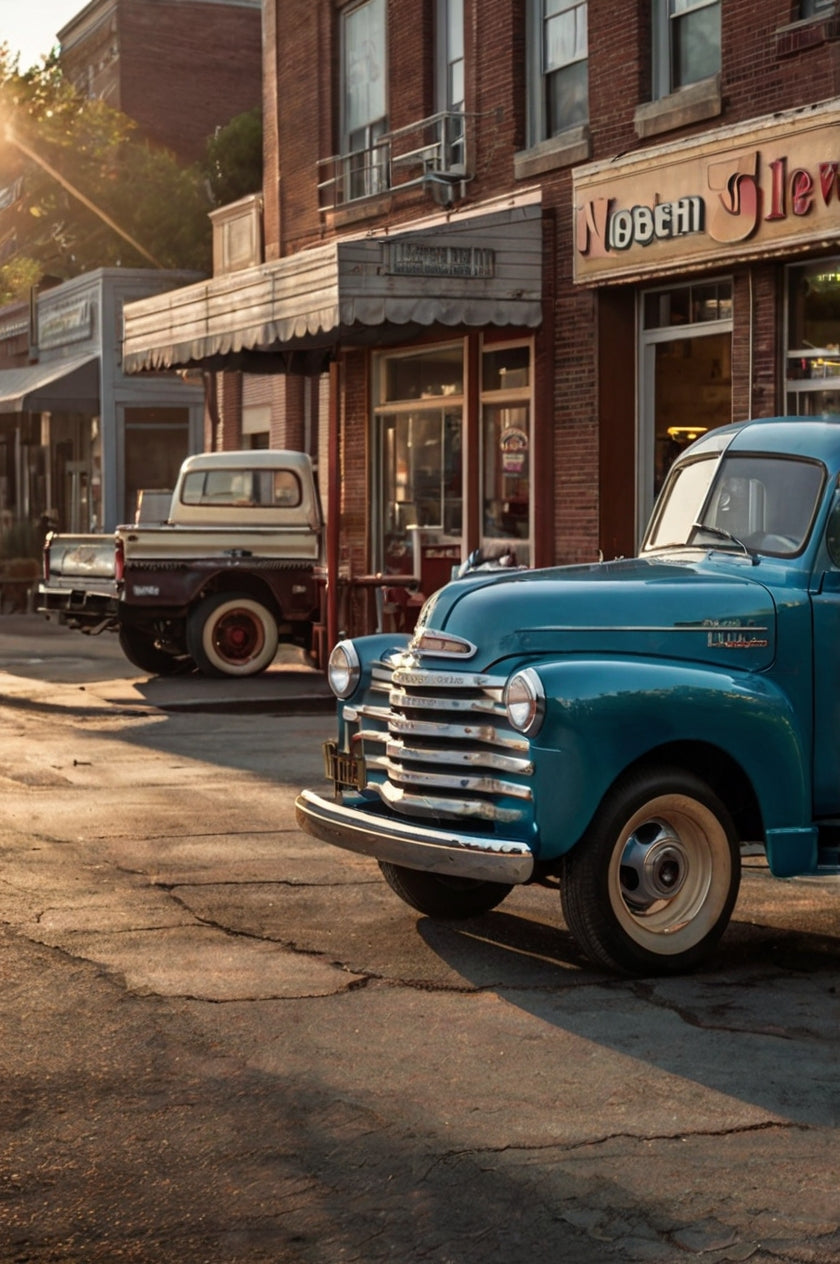 Vintage Mangola Red Pickup Truck