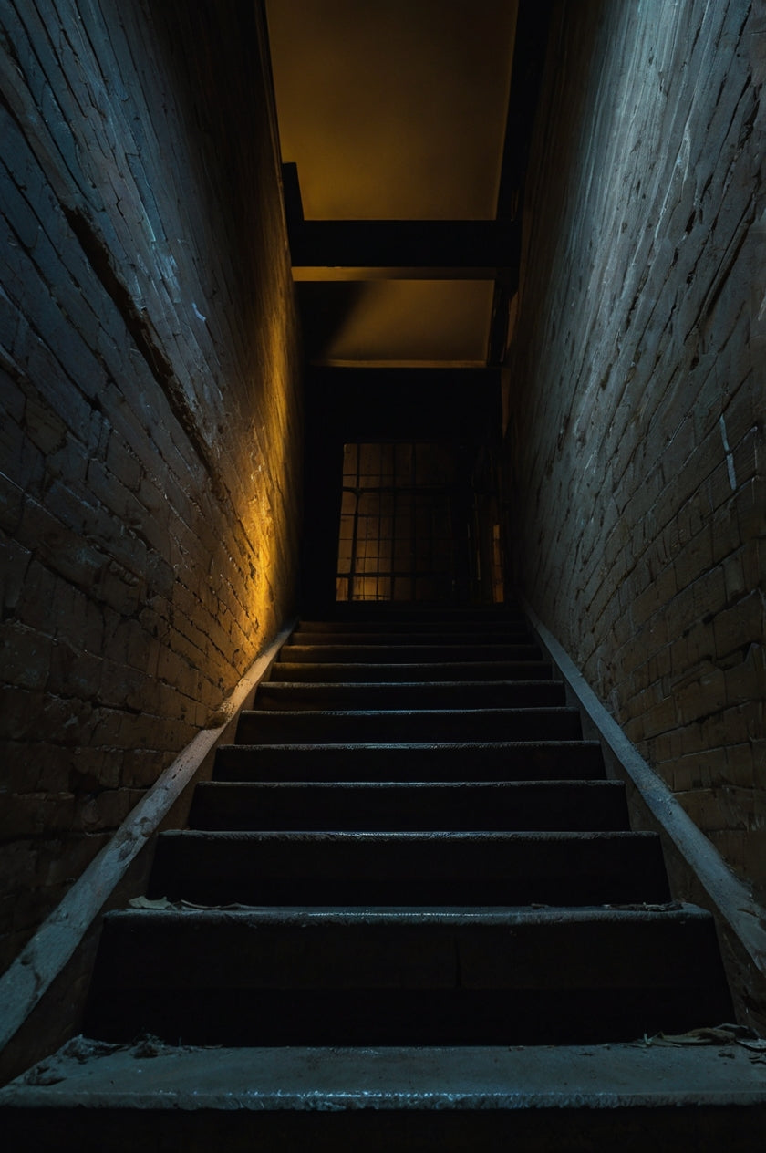 Abandoned Industrial Staircase