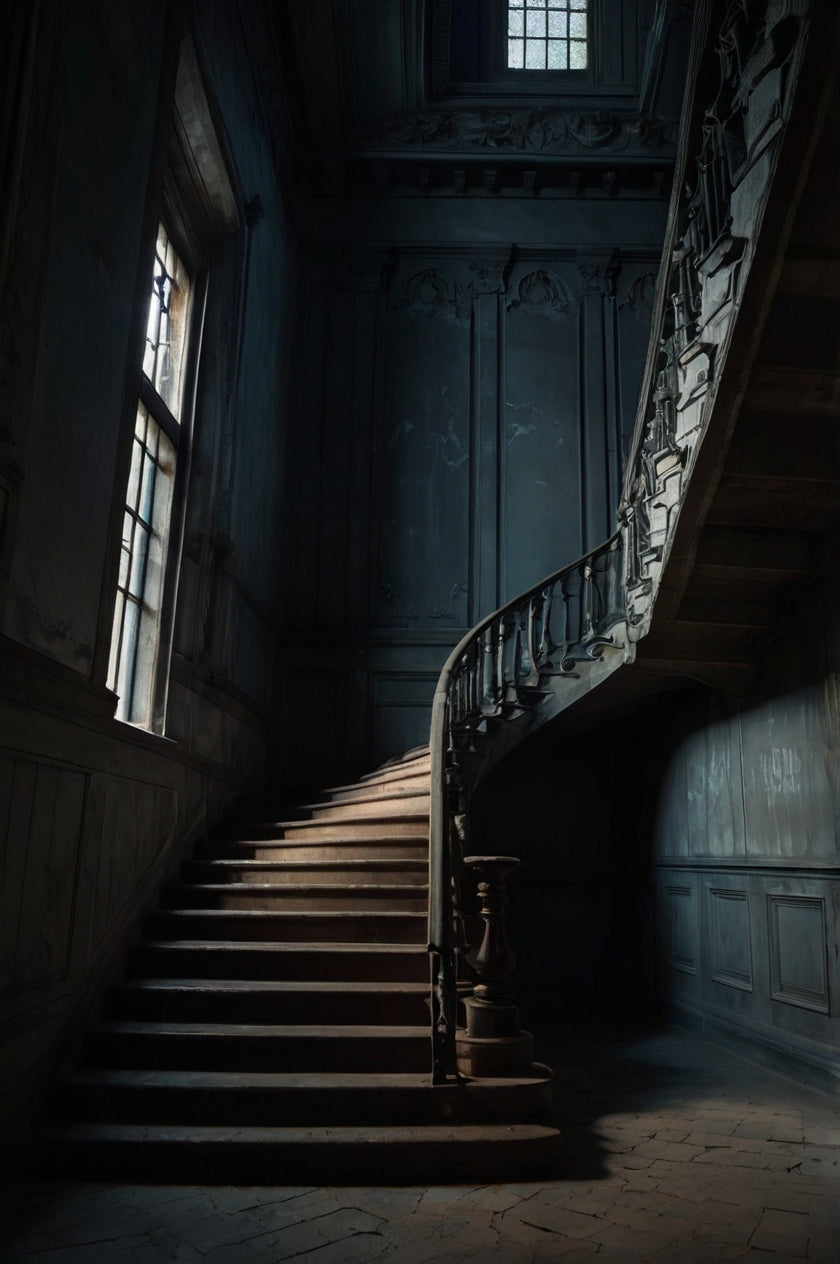 Abandoned Industrial Staircase