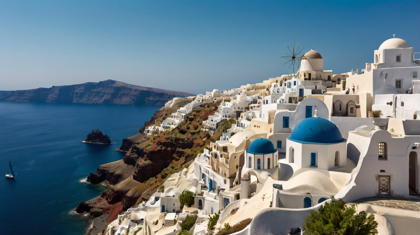 Santorini Noir Cliff Village