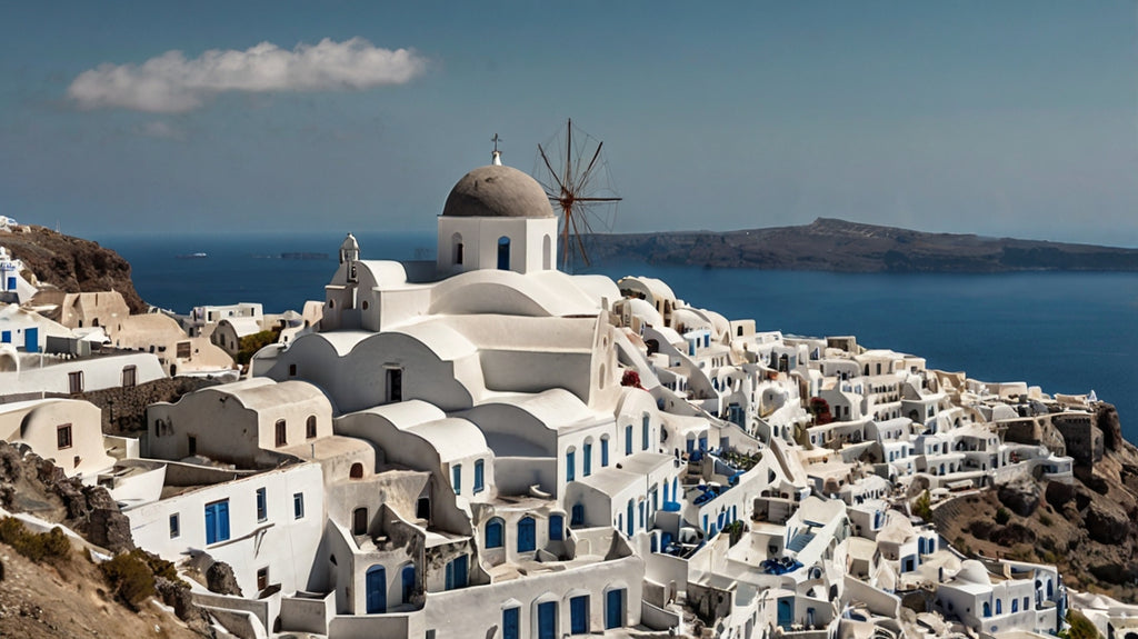 Santorini Noir Cliff Village