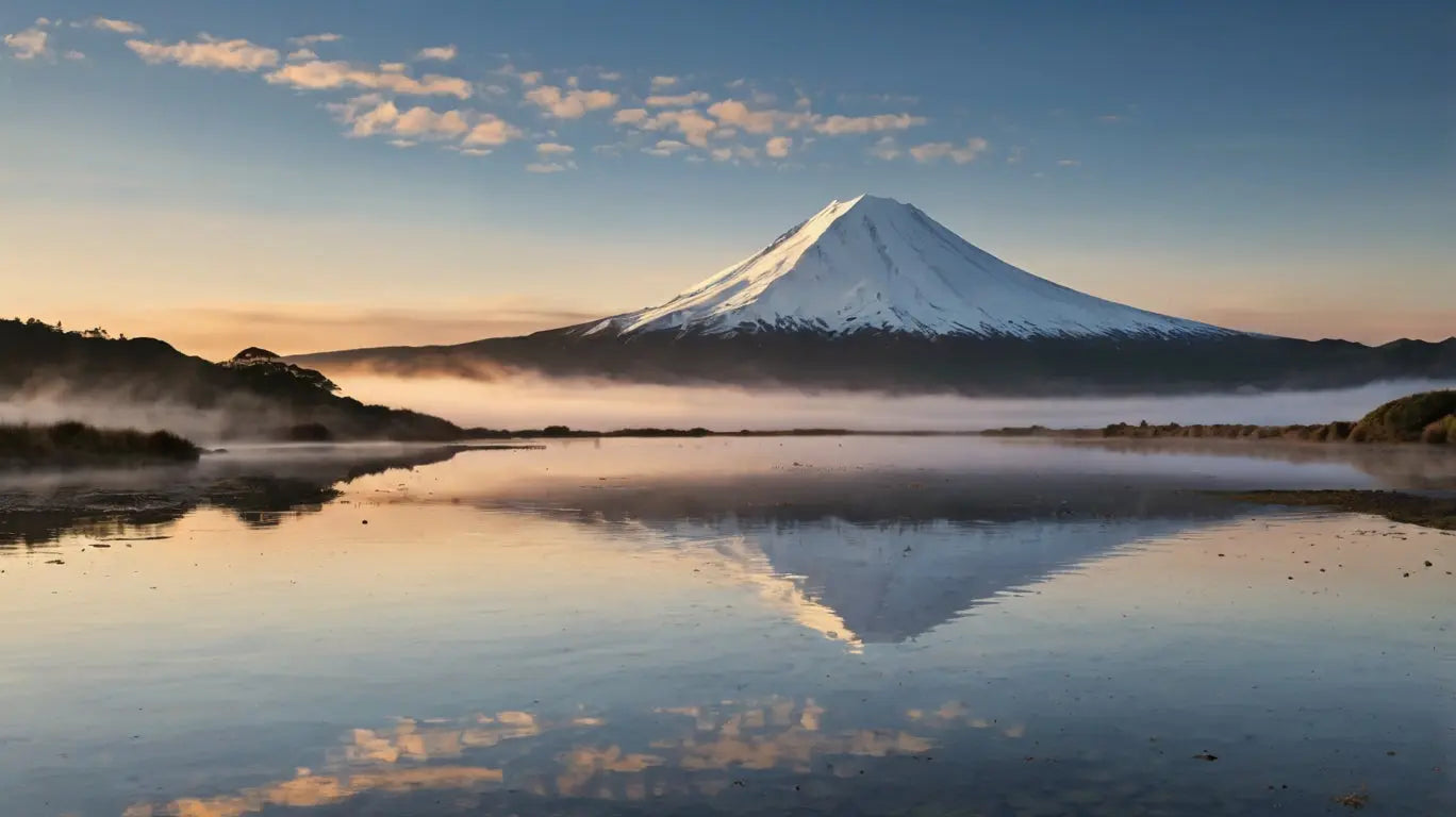 Snow-Capped Mountain with Reflection My Store