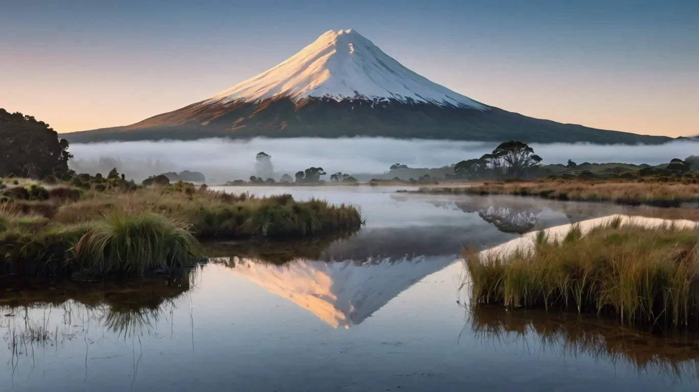 Snow-Capped Mountain with Reflection My Store