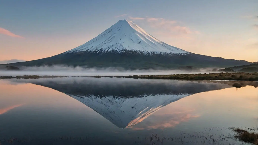 Snow-Capped Mountain with Reflection My Store