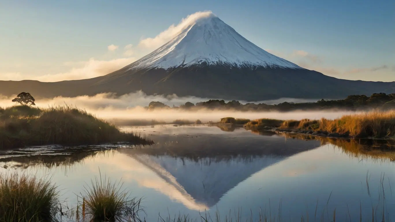 Snow-Capped Mountain with Reflection My Store