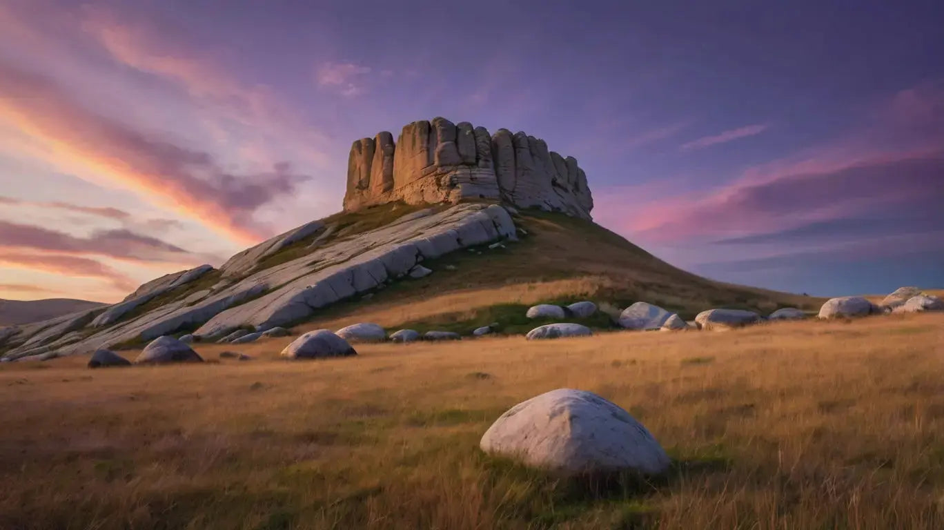 Sunset Rock Formation Art Print My Store