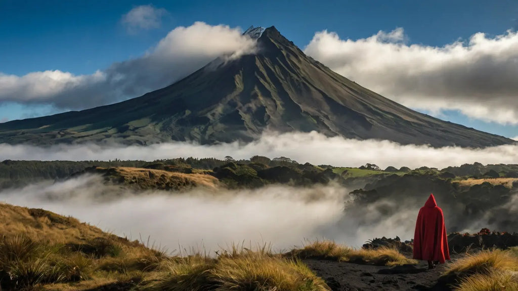 Volcano Trail with Red Cloak - Adventure Landscape Photo My Store