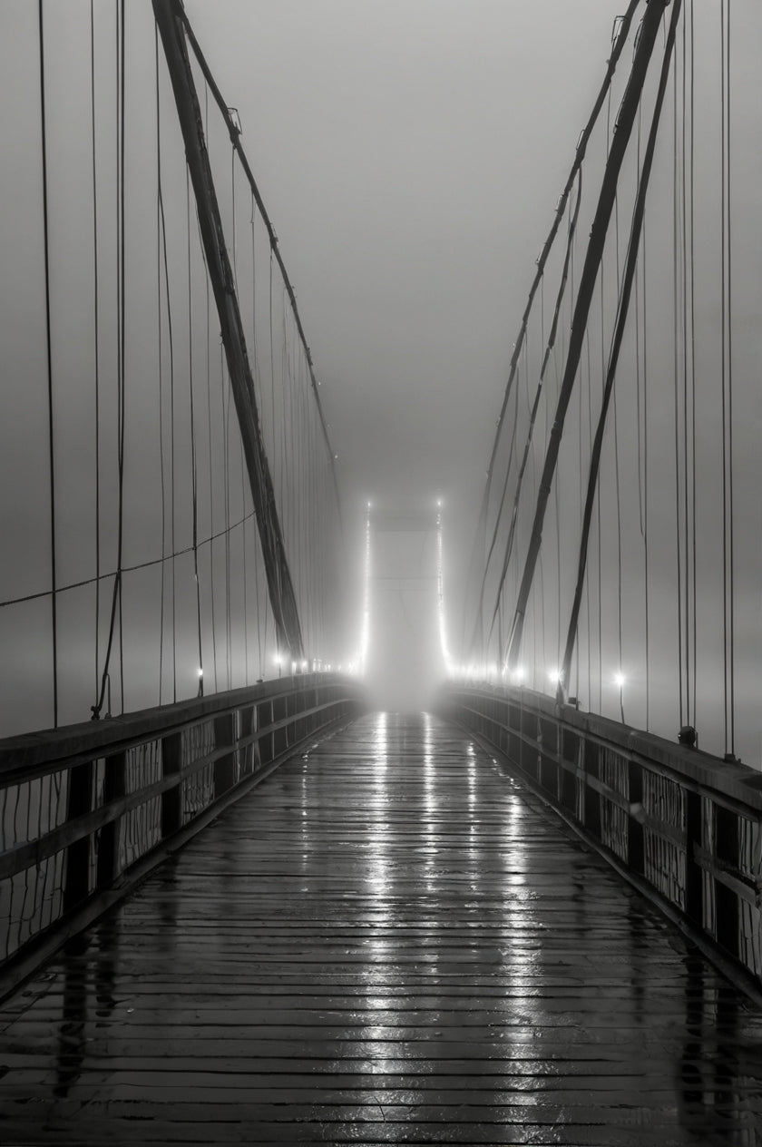 Bridge in fog