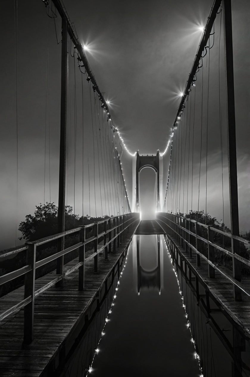 Bridge in fog