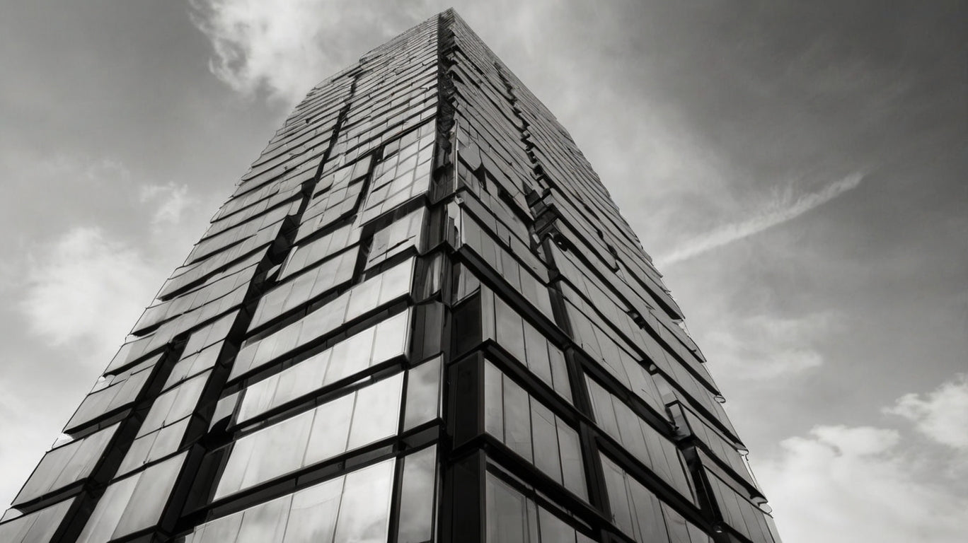 Reflective skyscraper