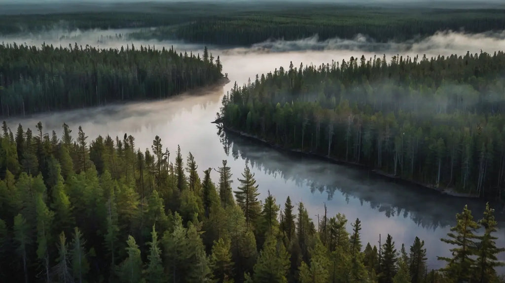 Misty Forest Canvas Print My Store