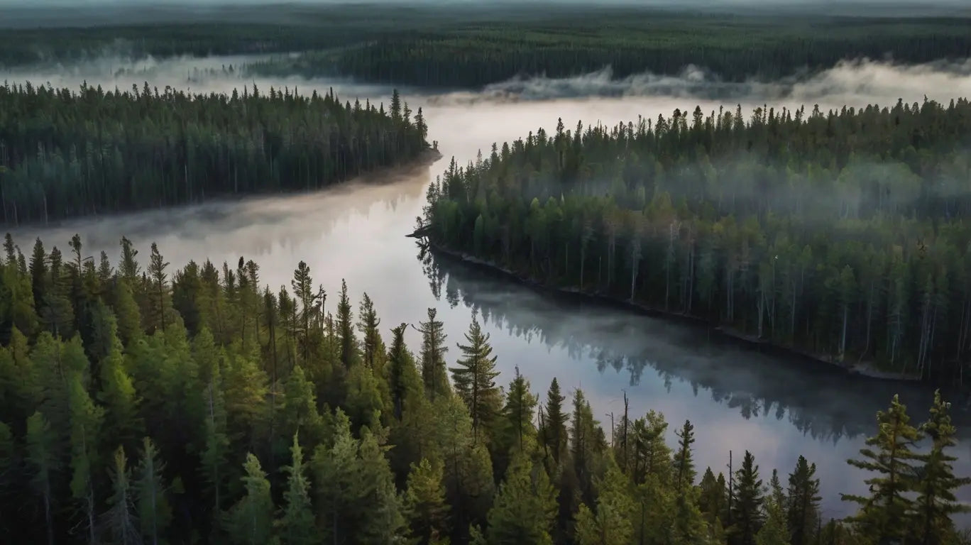 Misty Forest Canvas Print My Store