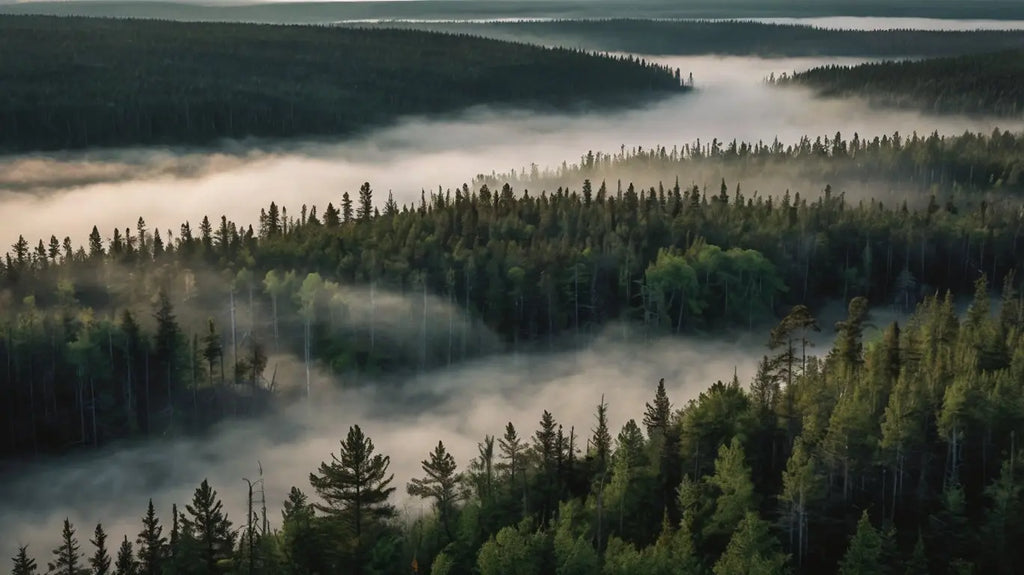 Misty Forest Canvas Print My Store