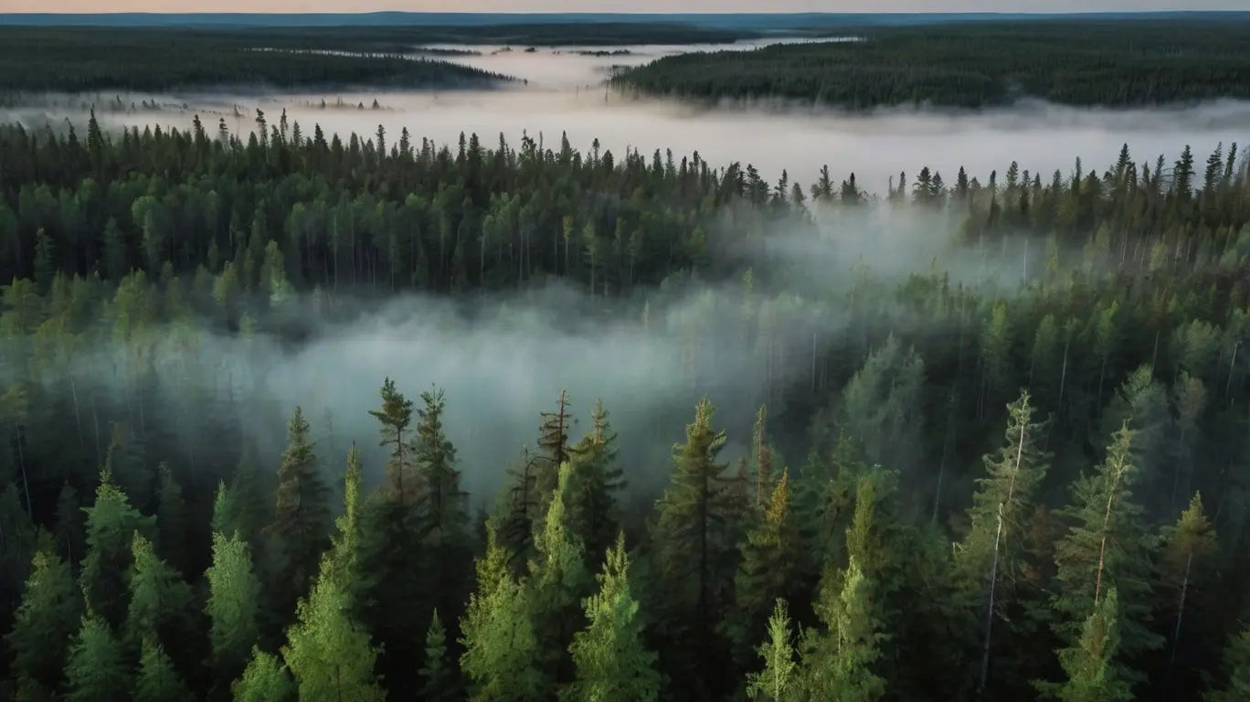 Misty Forest Canvas Print My Store