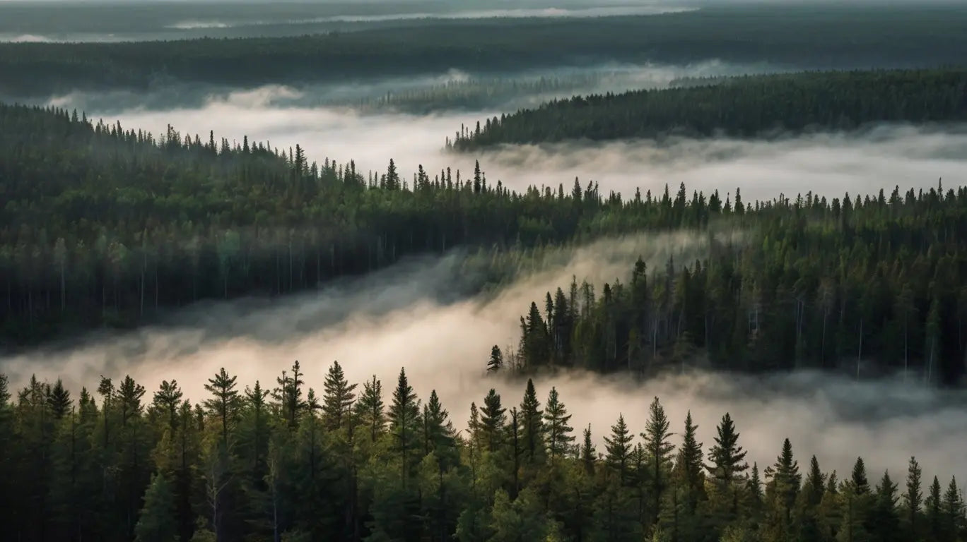 Misty Forest Canvas Print My Store