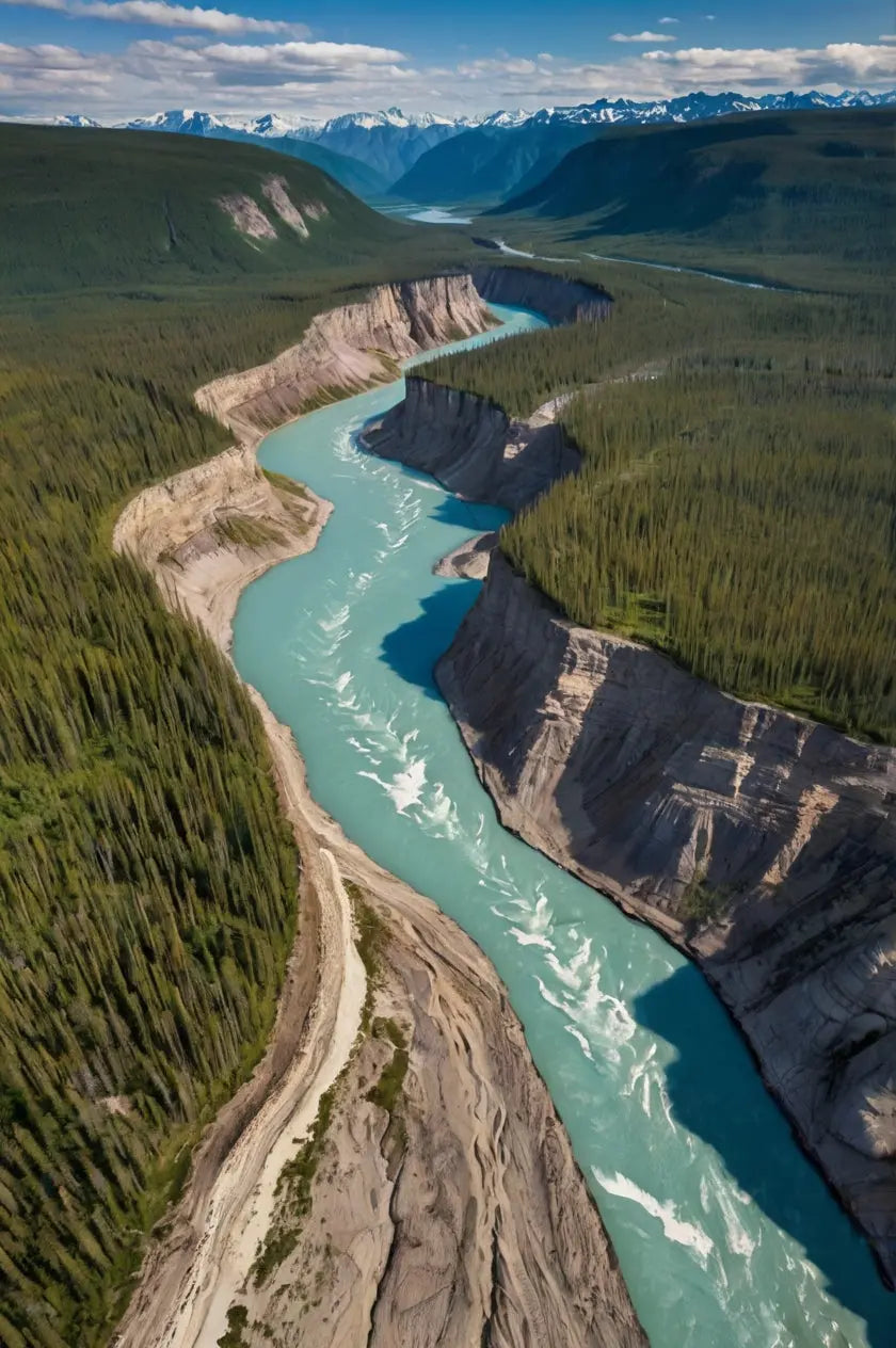 Aerial River Canyon Art Print Add to chat My Store