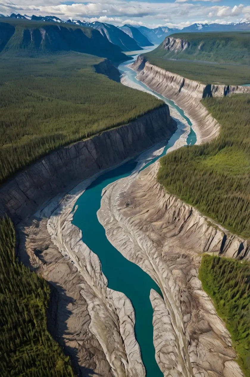 Aerial River Canyon Art Print Add to chat My Store