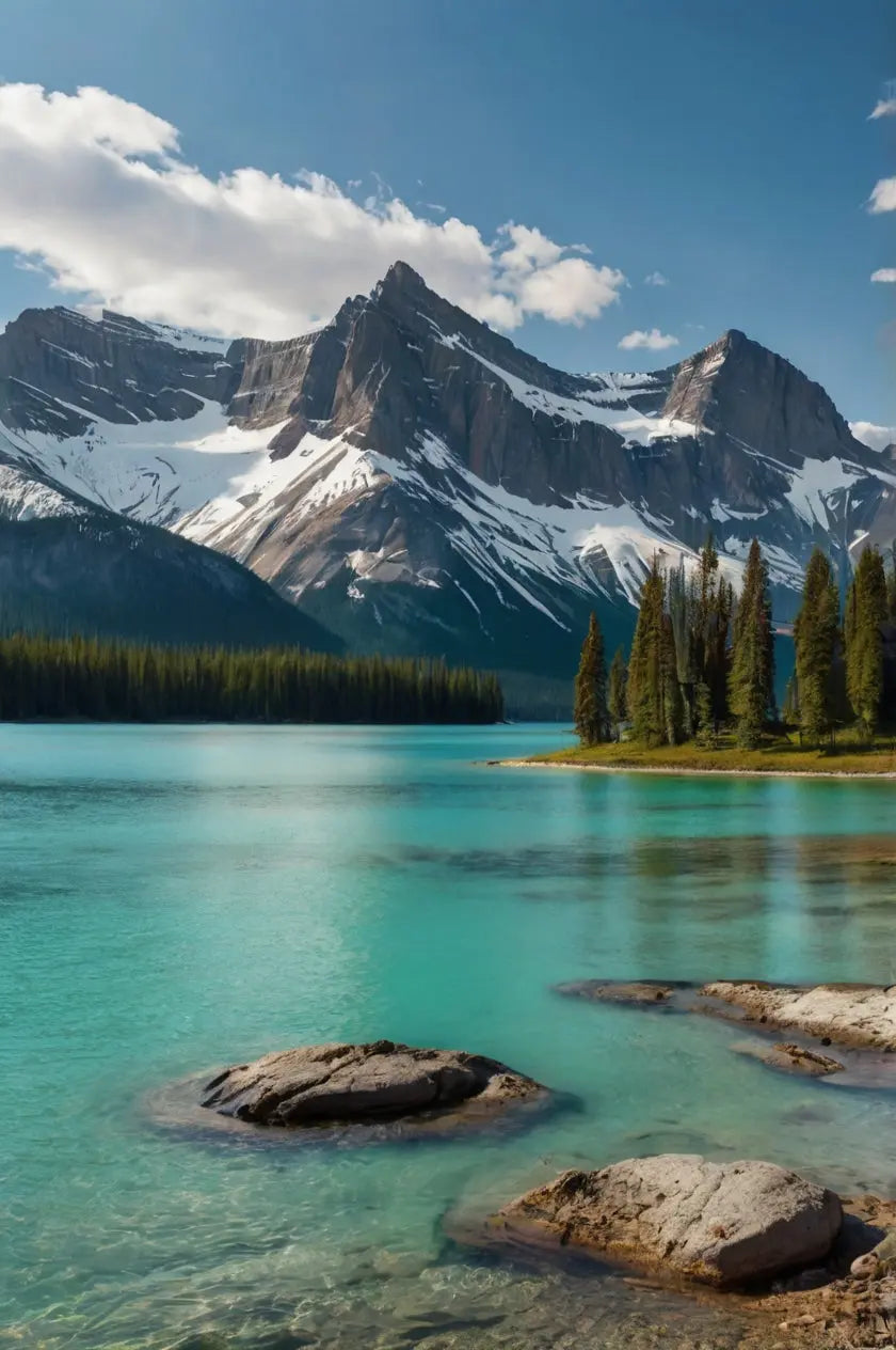 Crystal Mountain Lake Canvas My Store