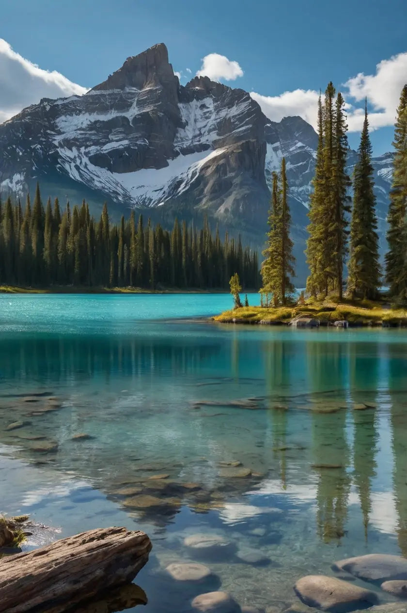 Crystal Mountain Lake Canvas My Store