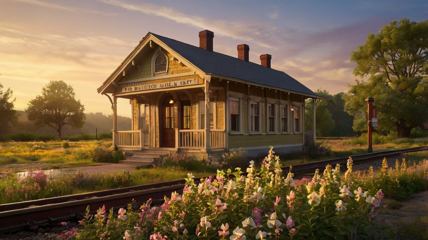 Cozy Snow-Dusted Farmhouse at Dusk
