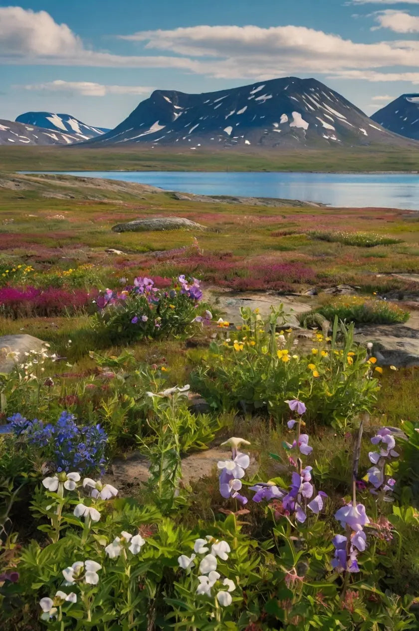 Tundra Bloom Landscape Canvas My Store