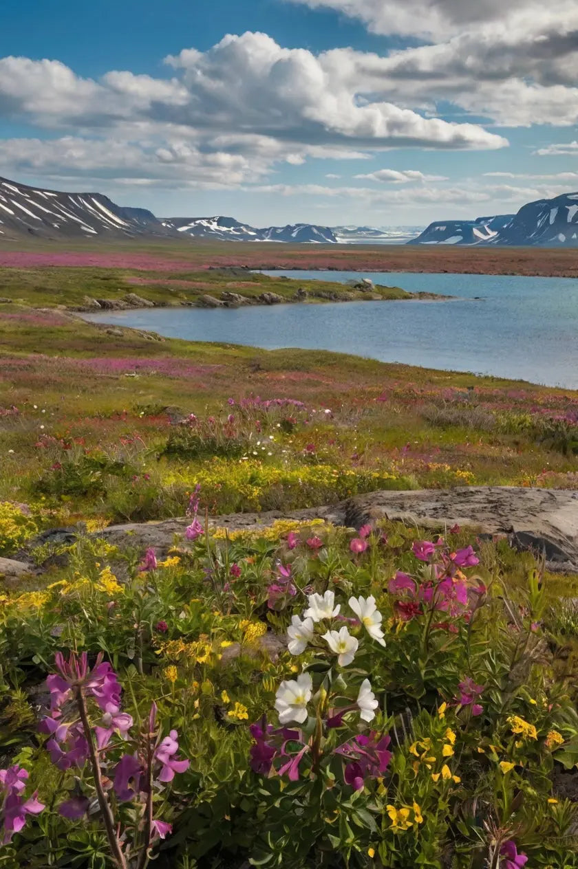 Tundra Bloom Landscape Canvas My Store