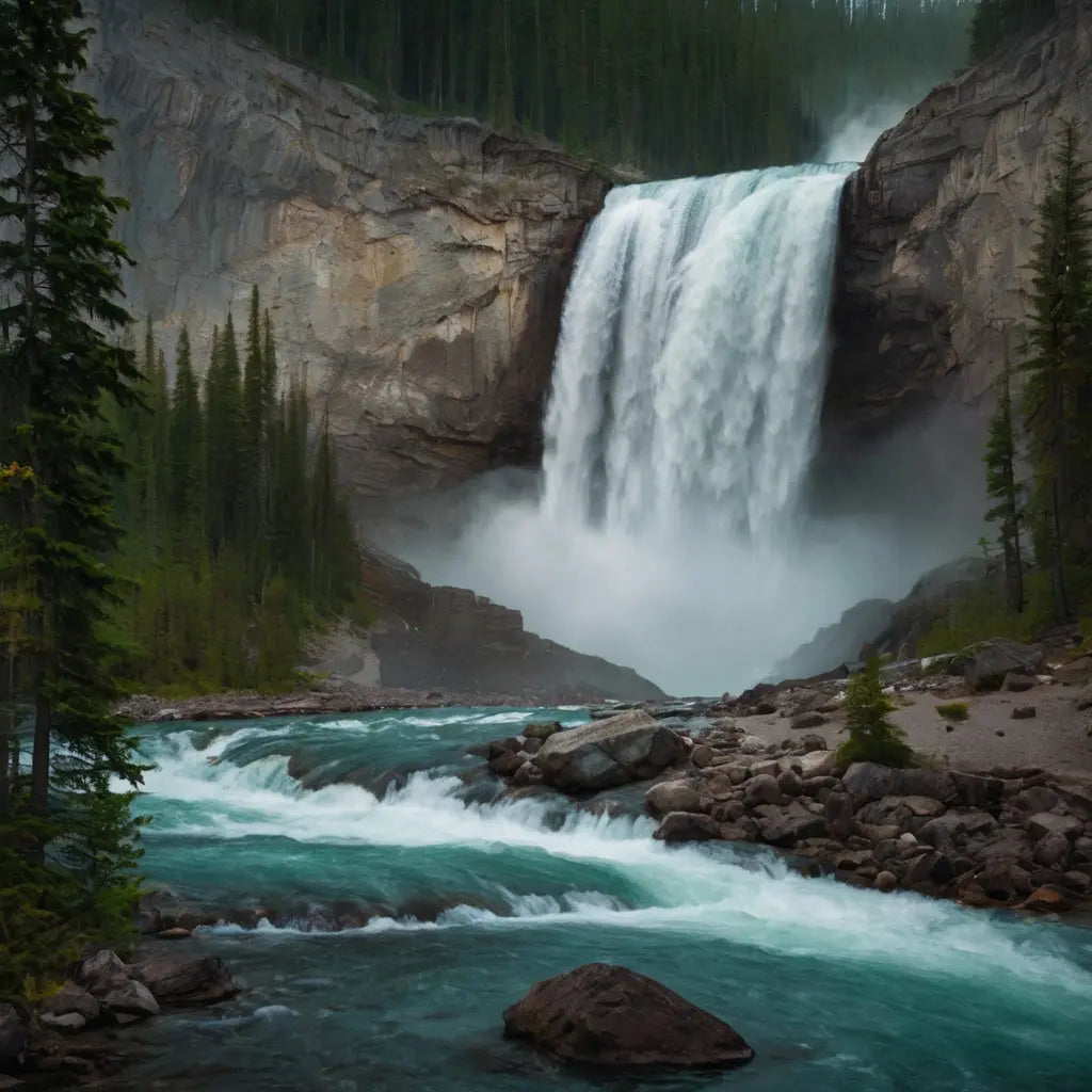 Stunning Mountain Lake Print - Scenic Wall Art My Store