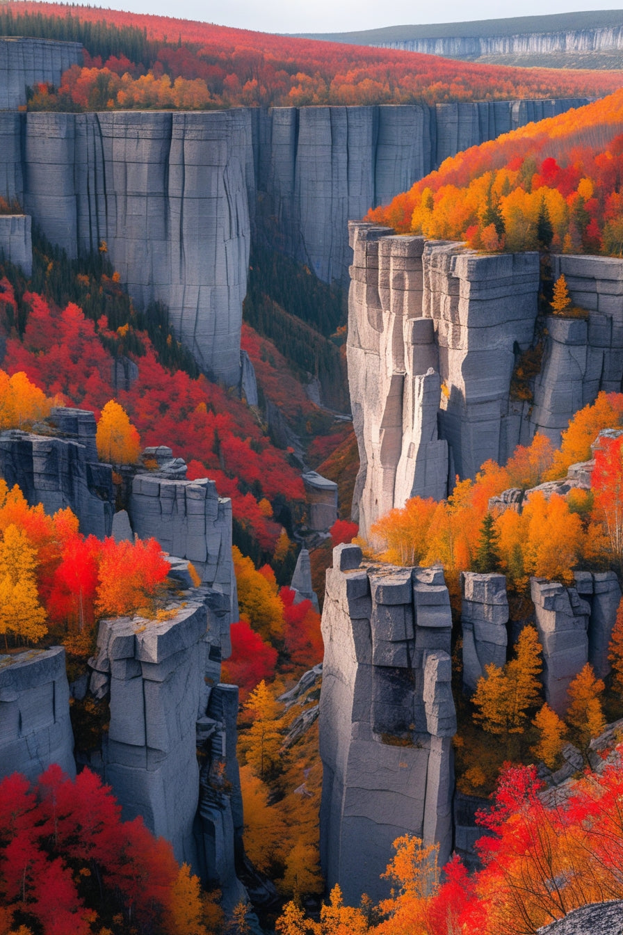 Autumn Canyon Landscape Print My Store