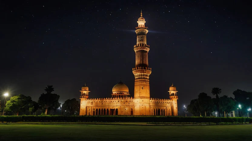 INDIA QUTUB MINAR DELHI AT NIGHT